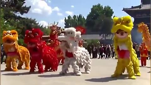 舞狮子表演视频高清